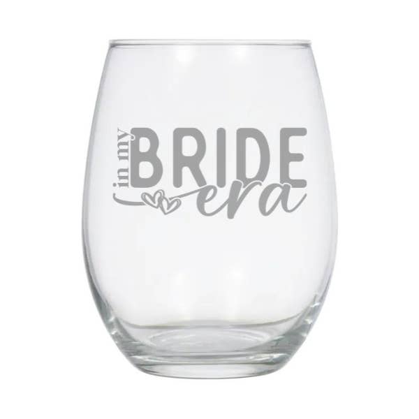 Acential Drinkware - Venta al por mayor Copas de vino - Copa de vino In My Bride Era, copa de vino nupcial1