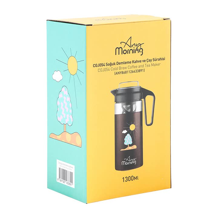 Biggbrands - Wholesale Coffee Machine - Any Morning Cold Brew Coffee Maker/ Brewer 44 oz (1300 ml)1