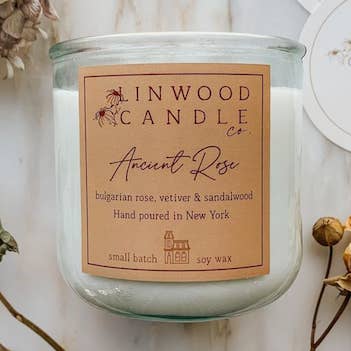 10oz. Spanish Glass Jar Candle for wholesale by Linwood Candle Co