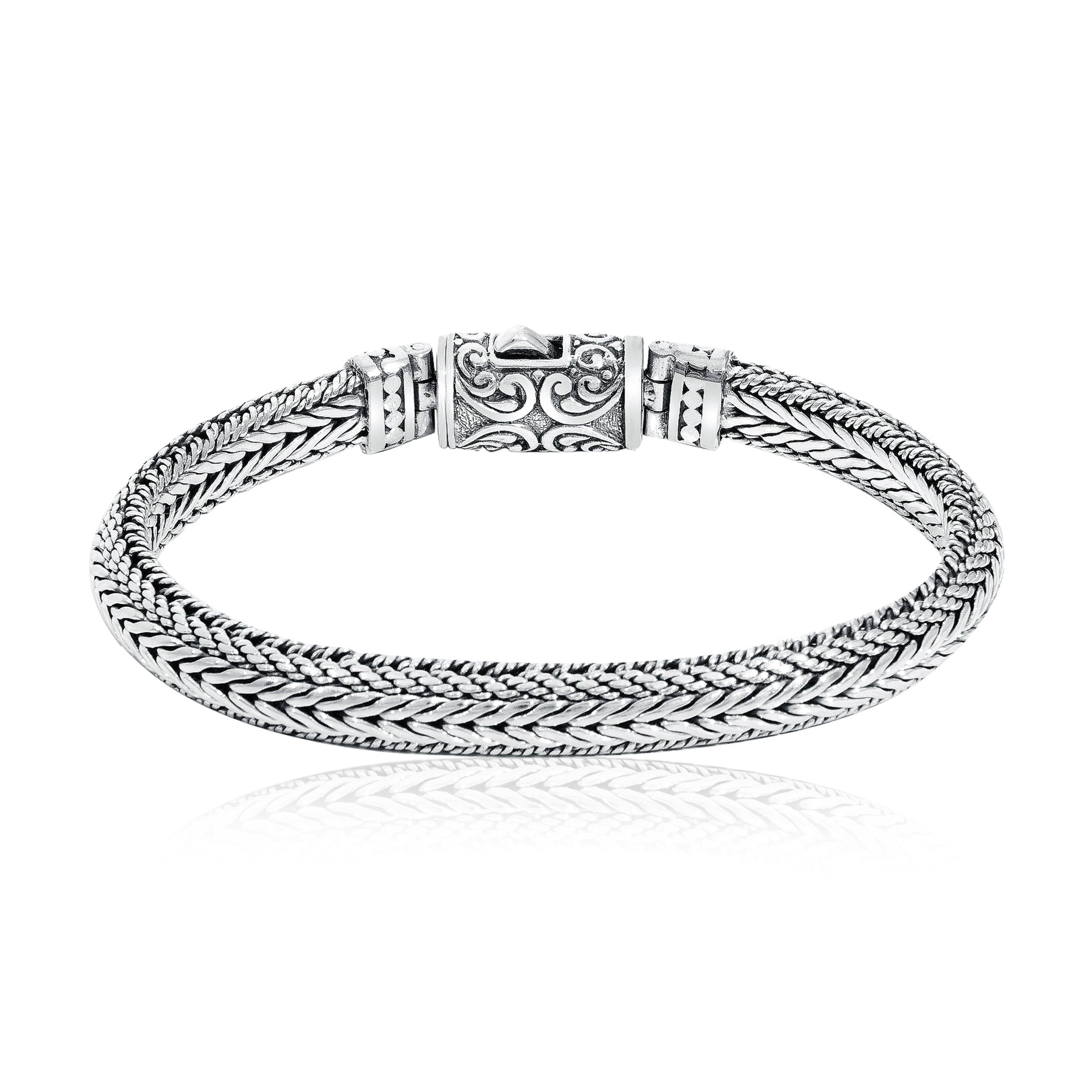 Damai Designs - Wholesale Bangle Bracelet - Balinese Artisan 925 Sterling Silver Bracelet2