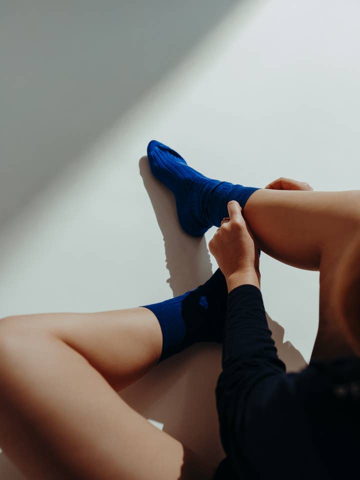 filo.sofia - Vendita all'ingrosso Calzini - Unisex - Short Bamboo socks unisex royal1