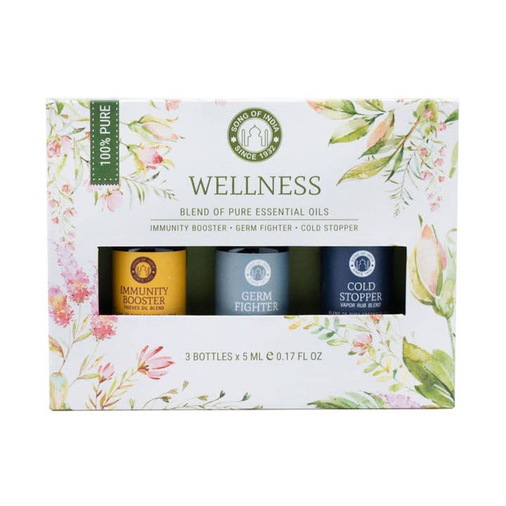 Aromatherapy Oils Wellness Collection 3 x 5ml for wholesale by Shared Earth