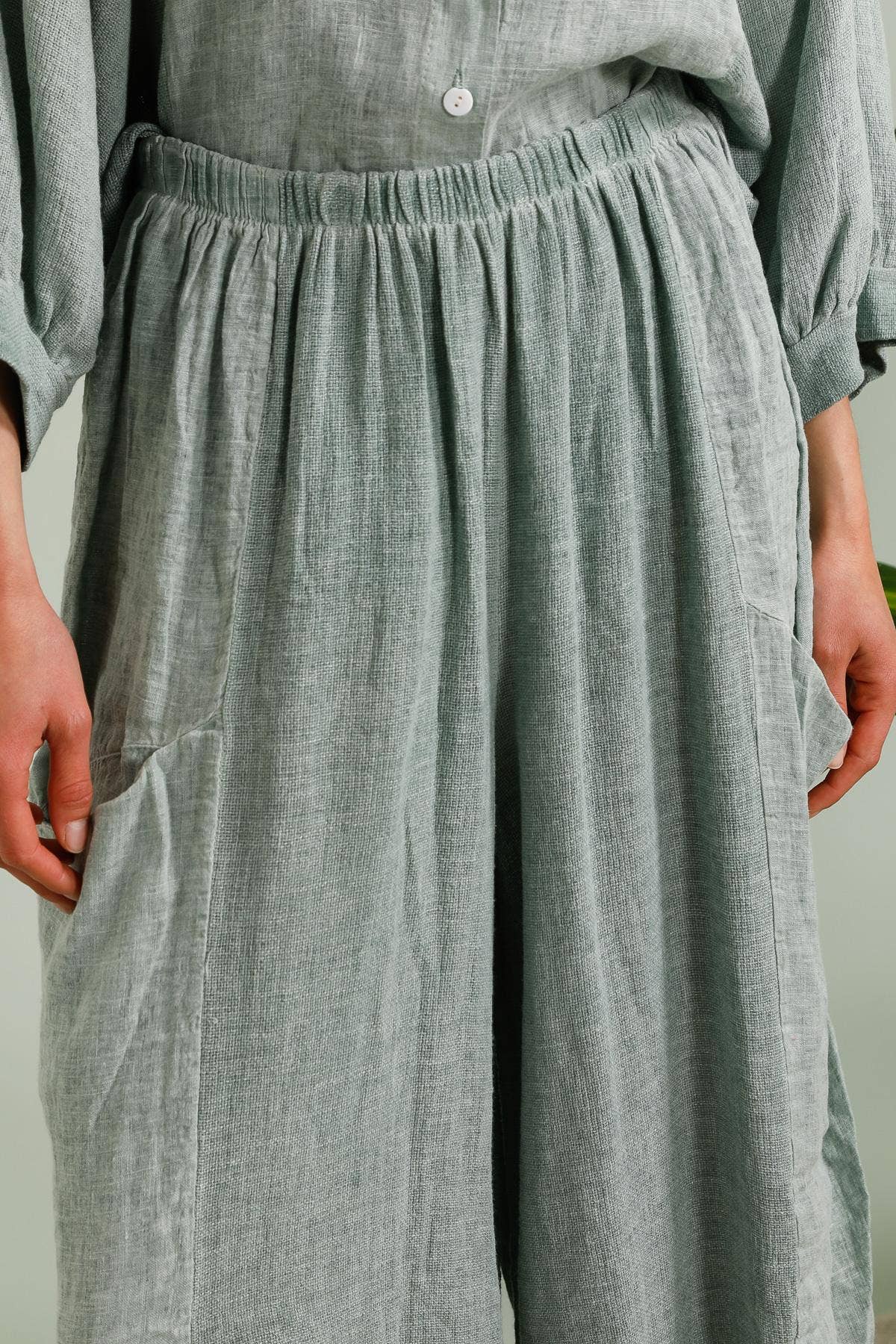 LÉA & LUC - Wholesale Pants - Women's - 100% Linen Trousers REF. 953011