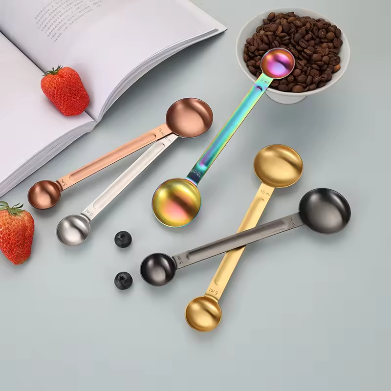 Sostraw & SmartThings - Wholesale Measuring Spoon - Double Sided Measuring Spoon - 5 available colours2