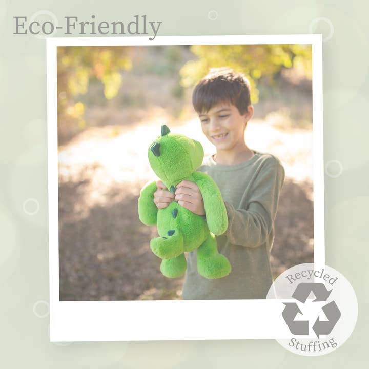 Beverly Hills Teddy Bear Company - Wholesale Stuffed/Plush Toy - Kids & Baby - World's Softest 16-inch Green Dino Plush Toy for Kids4