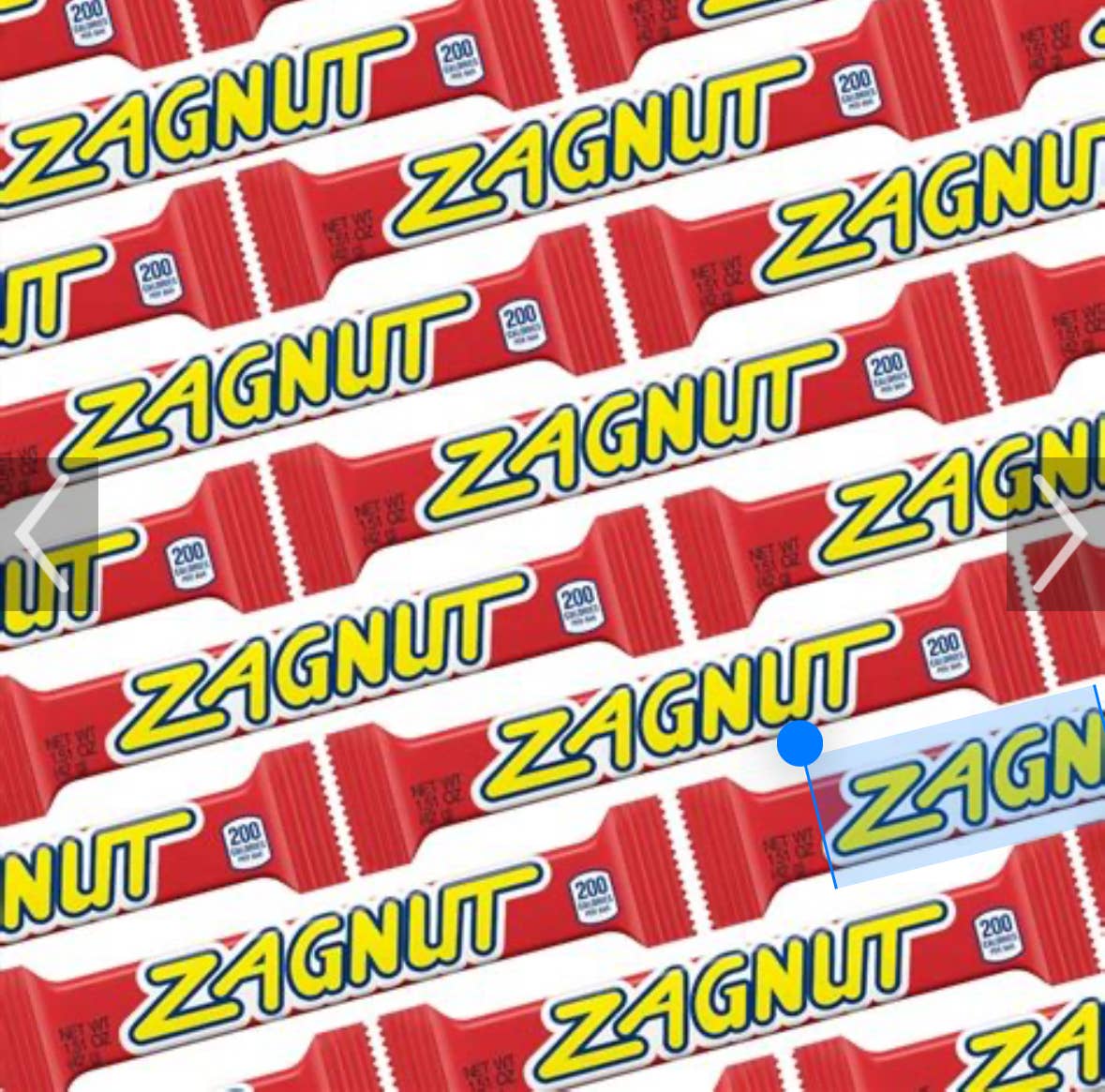 O'Shea's Candies Sweet Shop - Wholesale Chocolate Bar - Nostalgic 1930 Original Nostalgic Zagnut Bar 18ct Retro Box4