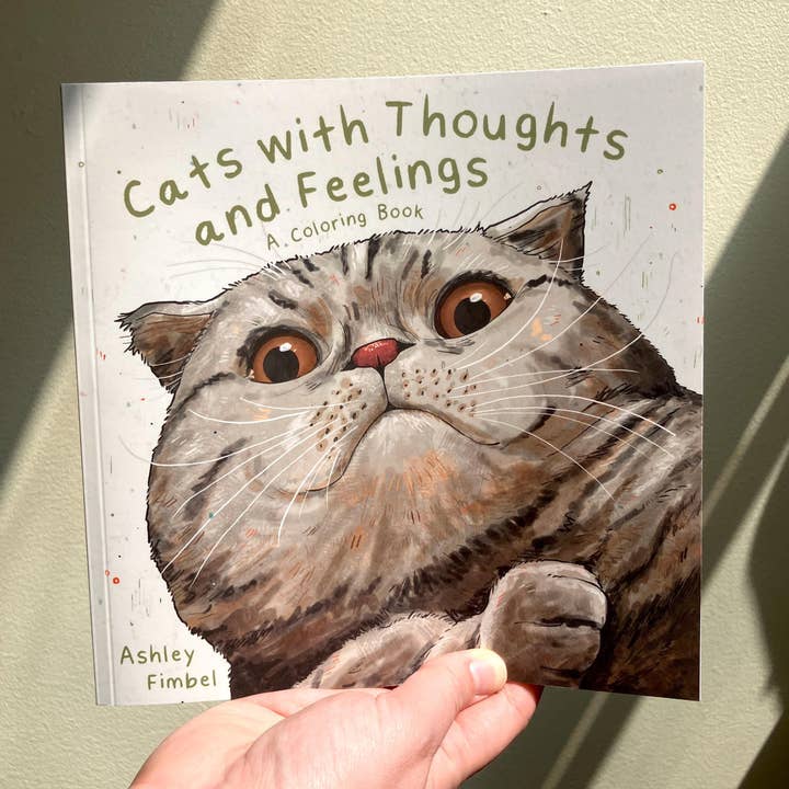 Art Fimbel - Wholesale Coloring & Activity Book - Adult - Cat Coloring Book, Cats With Thoughts And Feelings6