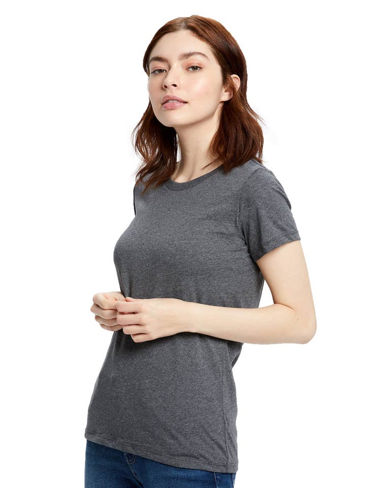 Women's Up-cycled/Recycled Crew - 30 singles, 4.0 oz for wholesale by US Blanks