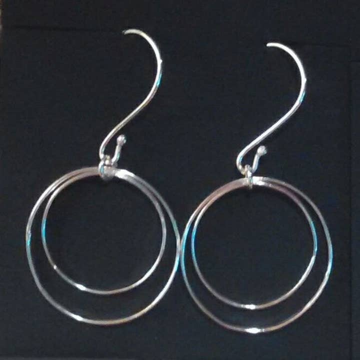 SilverDar - Venta al por mayor Pendientes de aro - Pendientes de Aro de Plata, Joyería Hecha a Mano Libre de Deslustre0