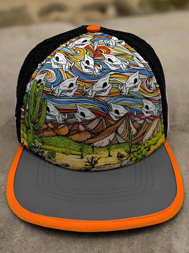 Mc Dowell/javelina - Foam Trucker Cap with Bungee Back for wholesale by Heidi Garner Studio