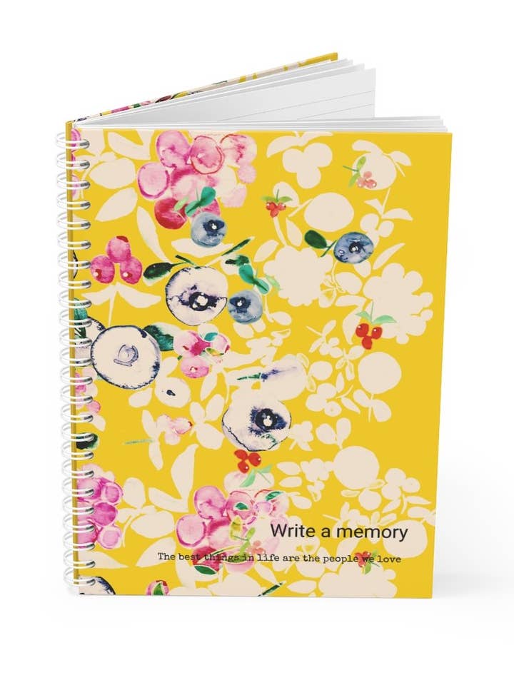 Spiral Notebook|| YELLOW BERRY for wholesale by Byheart Design Sweden