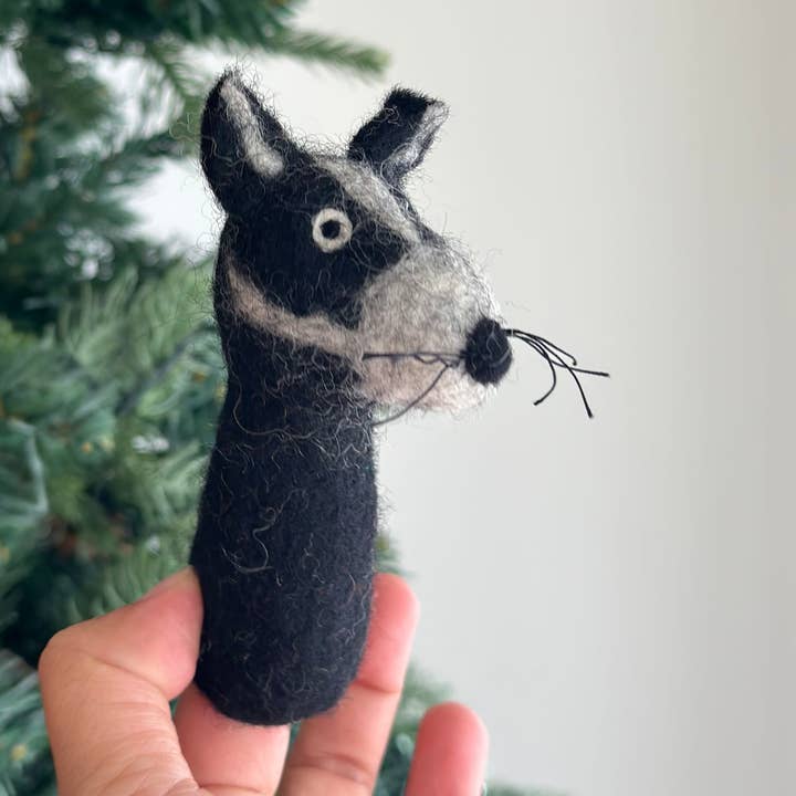 Ganapati - Wholesale Vingerpop - Kinderen en baby - Badger Finger Puppet *UITVERKOOP*0