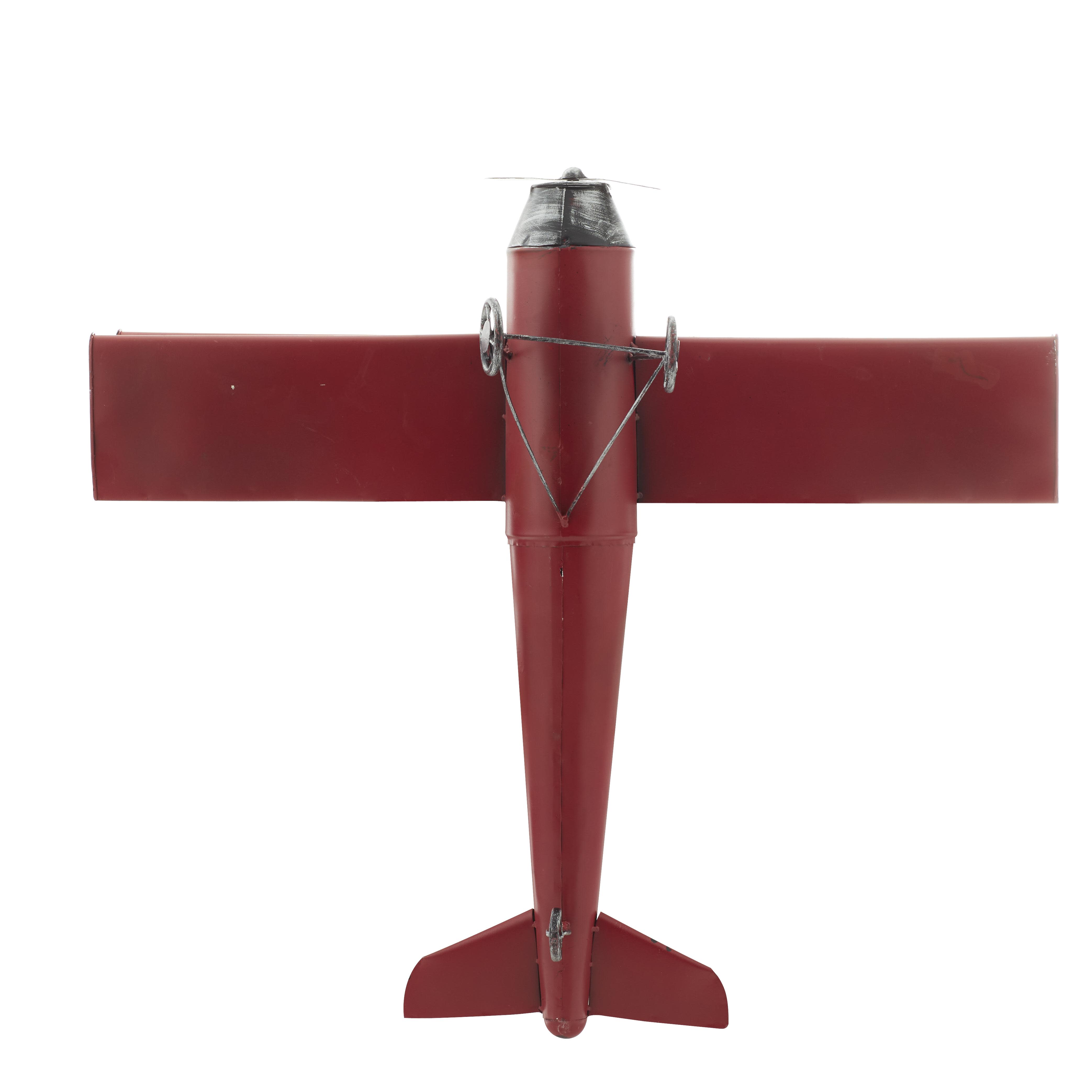 Import Corner – Escultura por atacado – A-69857: AVIÃO DE METAL 28"L, 11"A2