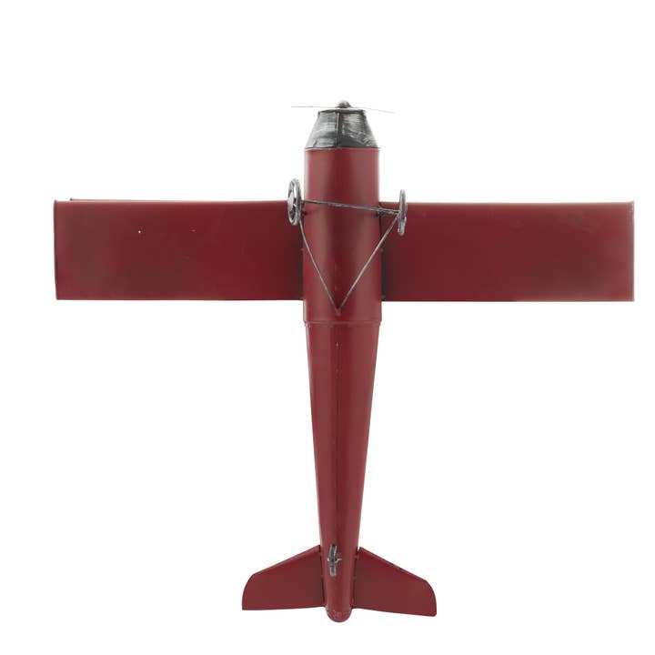Import Corner – Escultura por atacado – A-69857: AVIÃO DE METAL 28"L, 11"A2