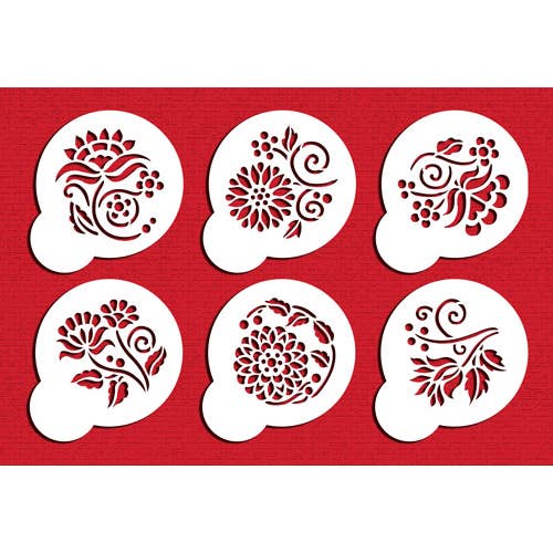 Crewel Flowers Stencil Set for wholesale by Designer Stencils