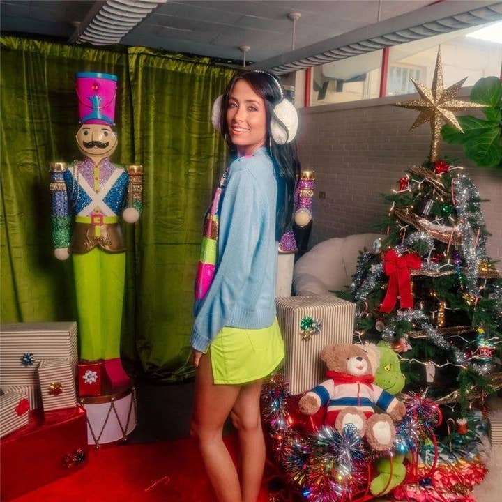 kycozy - Wholesale Knit Sweater - Women's - Glitter Cartoon Jacquard Sweater2