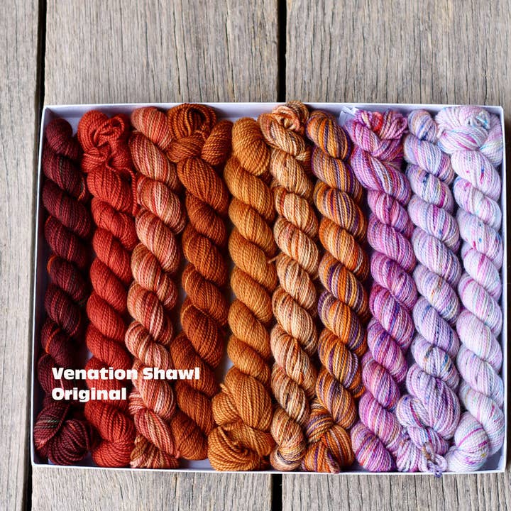 Koigu Wool Designs - Wholesale Brei- en haakbenodigdheden - Venation Sjaal Kits - Potloden Dozen x Ambah3