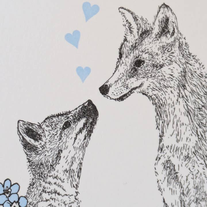 Painted Tongue Press - Wholesale Love Card - Forget-me-not Love Card1