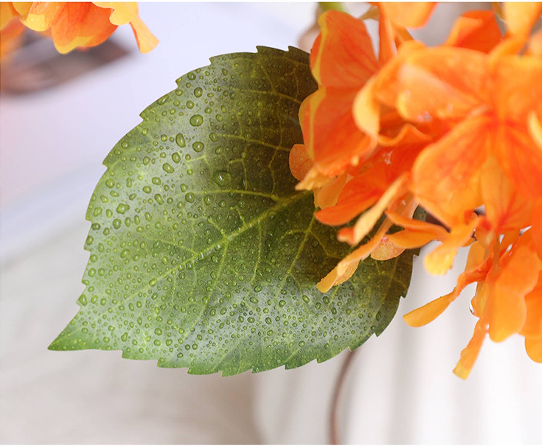 Angel Isabella - Wholesale Artificial Flowers - 12.5"Real Touch lifelike Hydrangea-6”bloom3