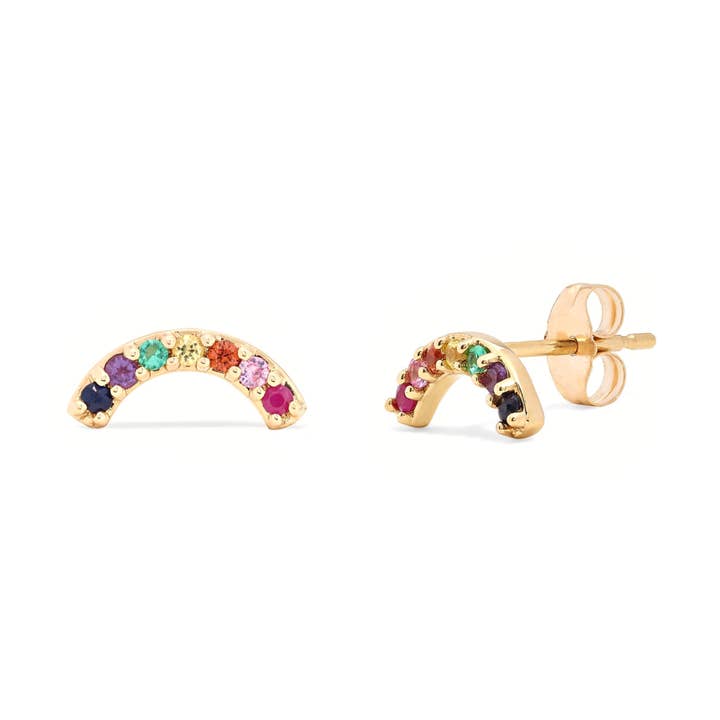 Rainbow Stud Earrings for wholesale by KIKICHIC