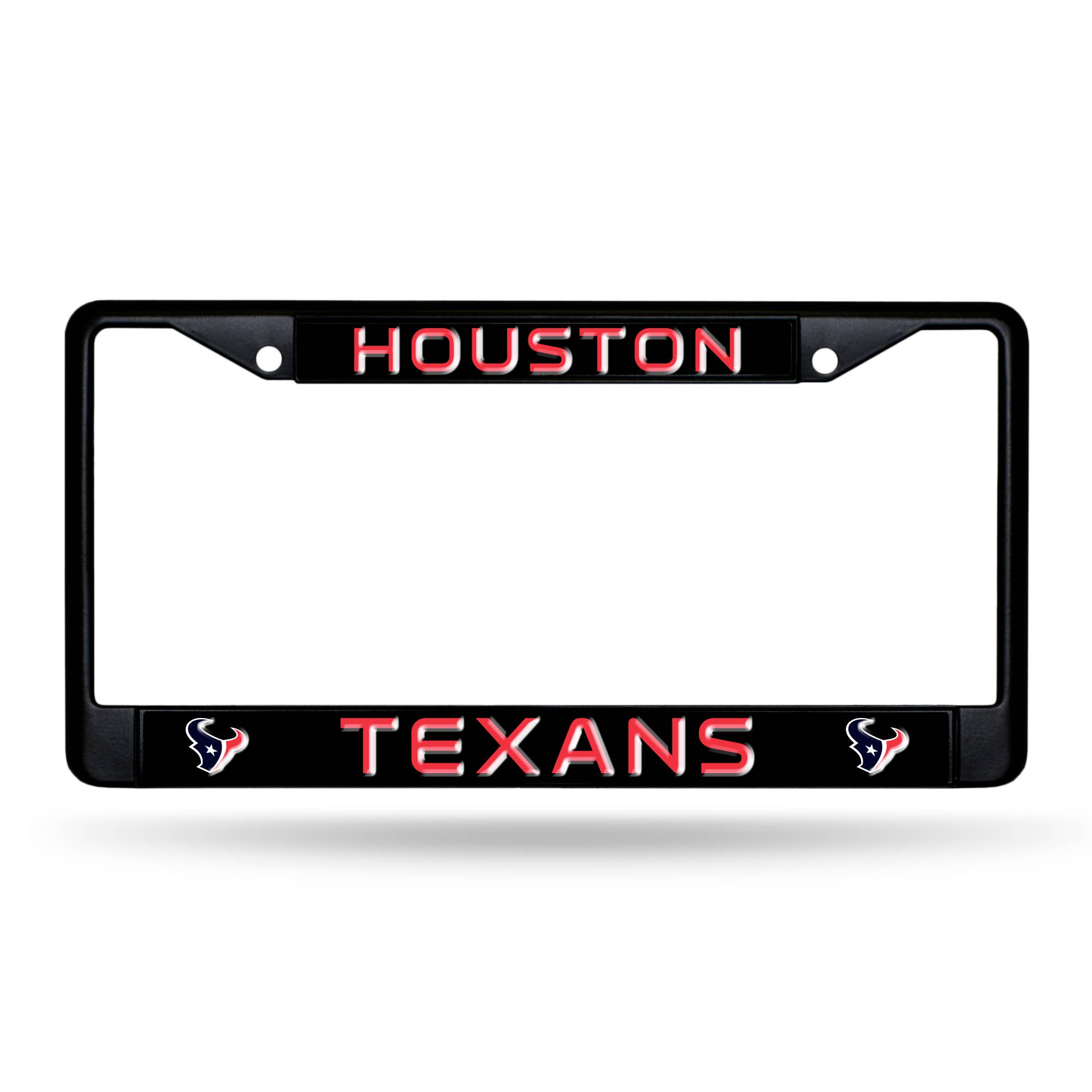 Rico Industries - Wholesale Car Decorative Charm - Unisex - NFL Football Houston Texans  Black License Plate Frame0