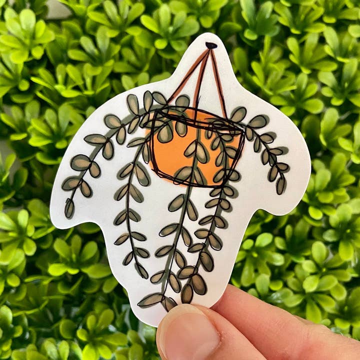 Succulent Hanging Plant Sticker for wholesale by Raydiant Goods