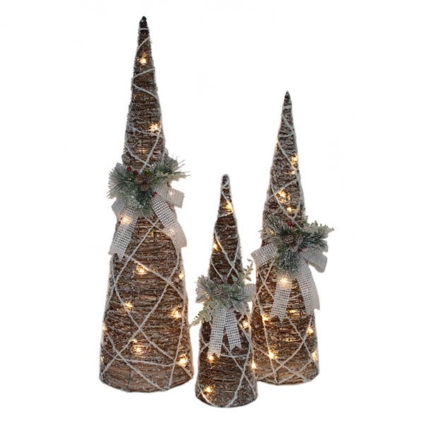 LA RUTA DE LAS IMPORTACIONES SL - Wholesale Christmas Decoration - 164. Tree Light Set Of 2 Various Sizes 3 Models1