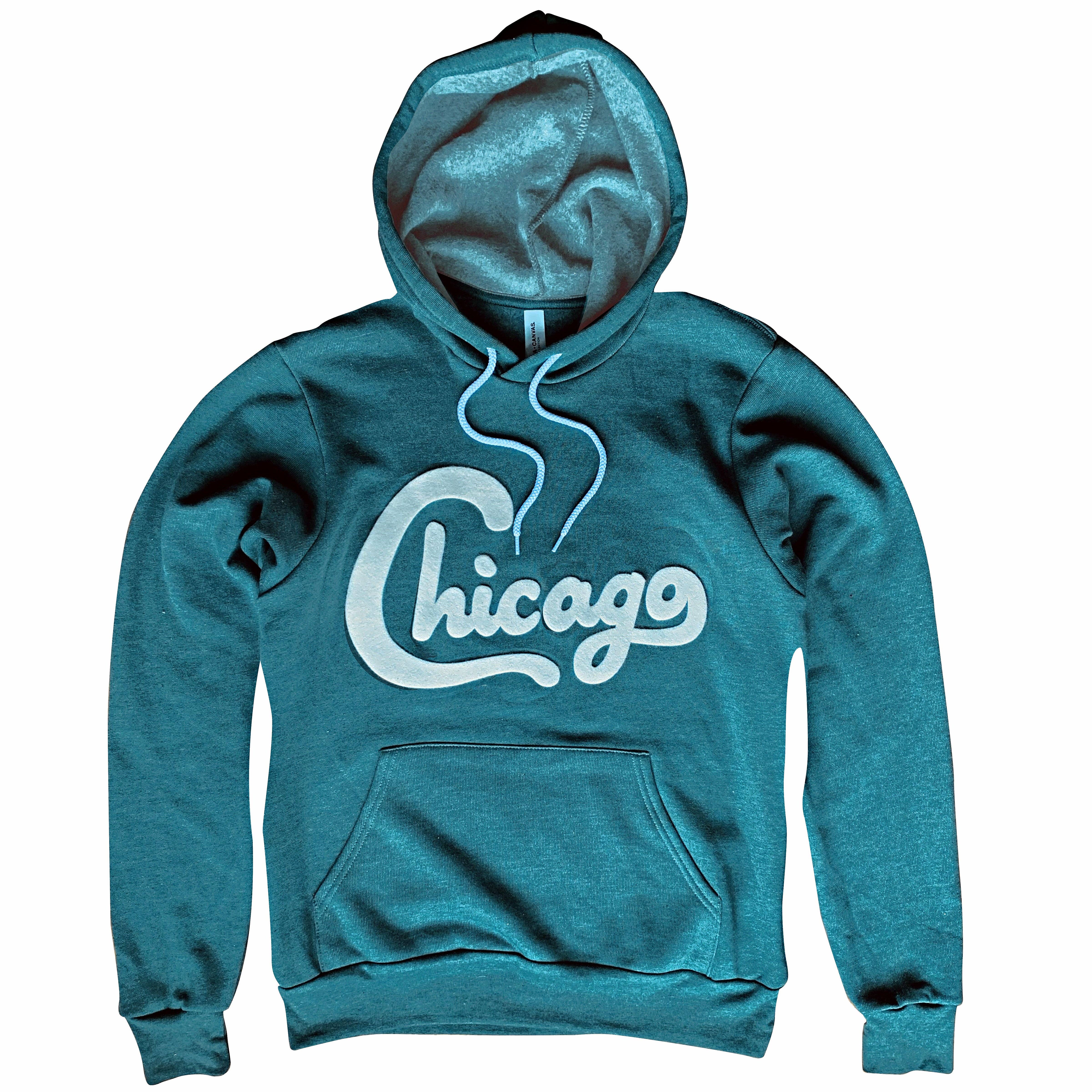 Chitown Clothing – Engroshandel Hoodie – Unisex – Chicago Filt Applique hættetrøje0
