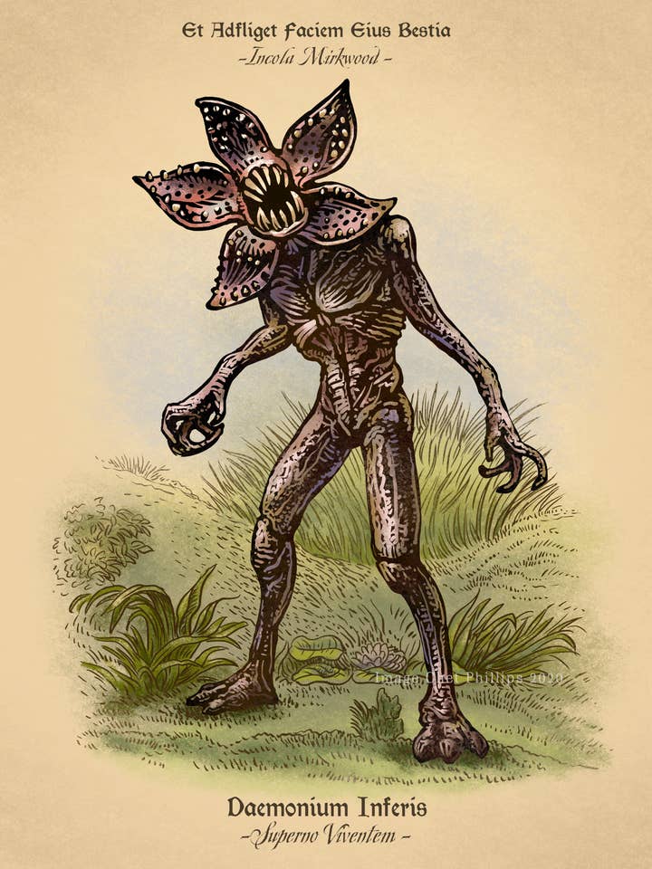 Demogorgon Study 8" x 10" print for wholesale by ChetArt