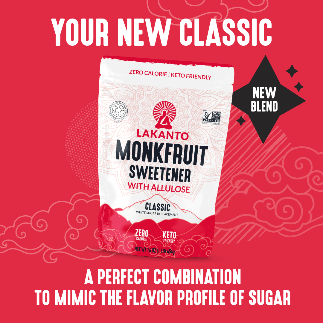 Lakanto - Wholesale Sugar/Sweetener - Lakanto Classic Monkfruit Sweetener with Allulose - 1 lb3