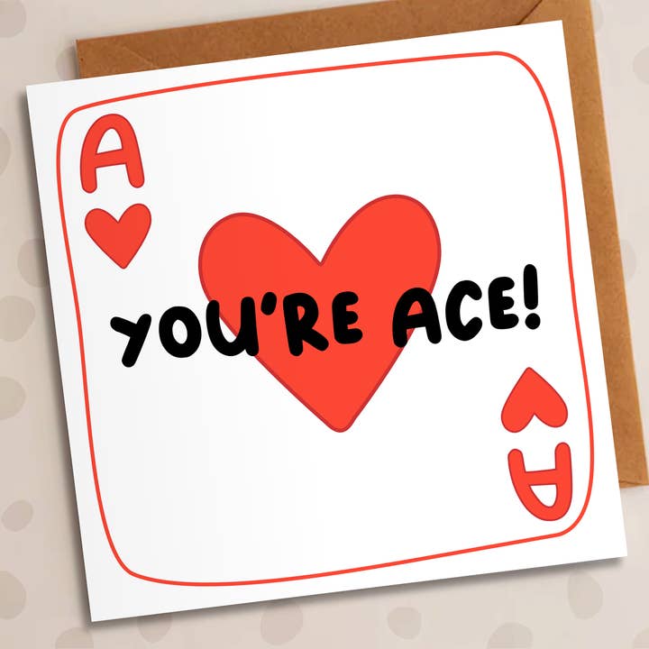 Anniversary Card – You’re Ace | Heart Card for wholesale by Studio Arca