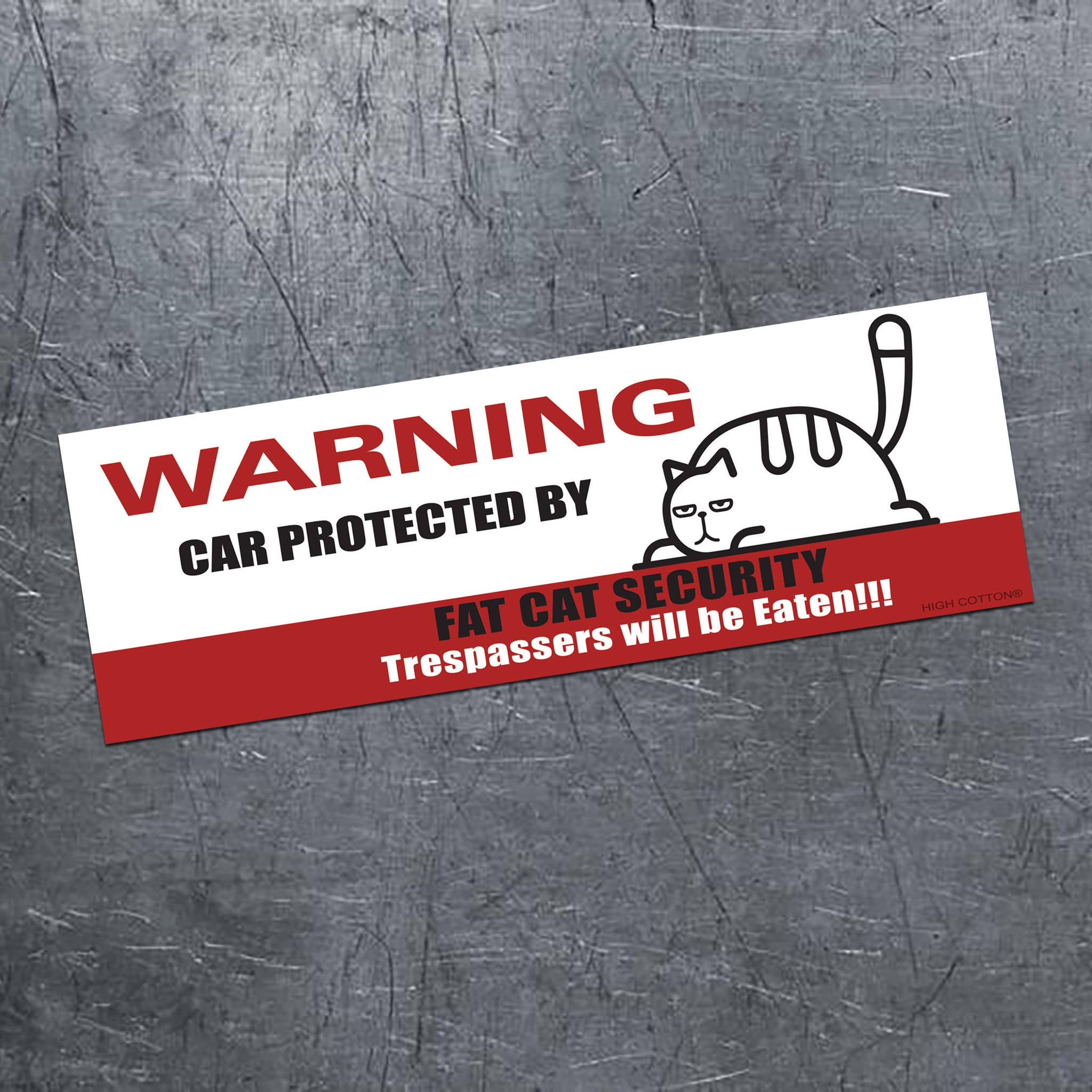 High Cotton Gifts - Wholesale Magnet - SALE - Fat Cat Security Magnet0