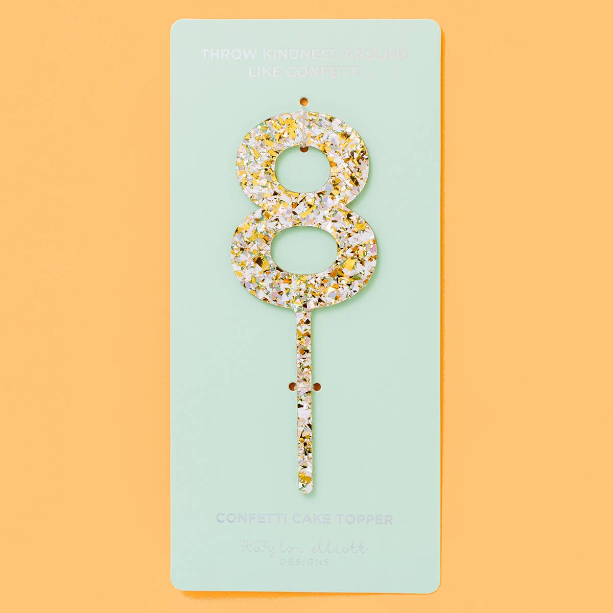 Taylor Elliott Designs – wholesale Tårta/Cupcake Topper – *REA* Tårtdekorationer - Nummer - Pärlkonfetti - Varje8