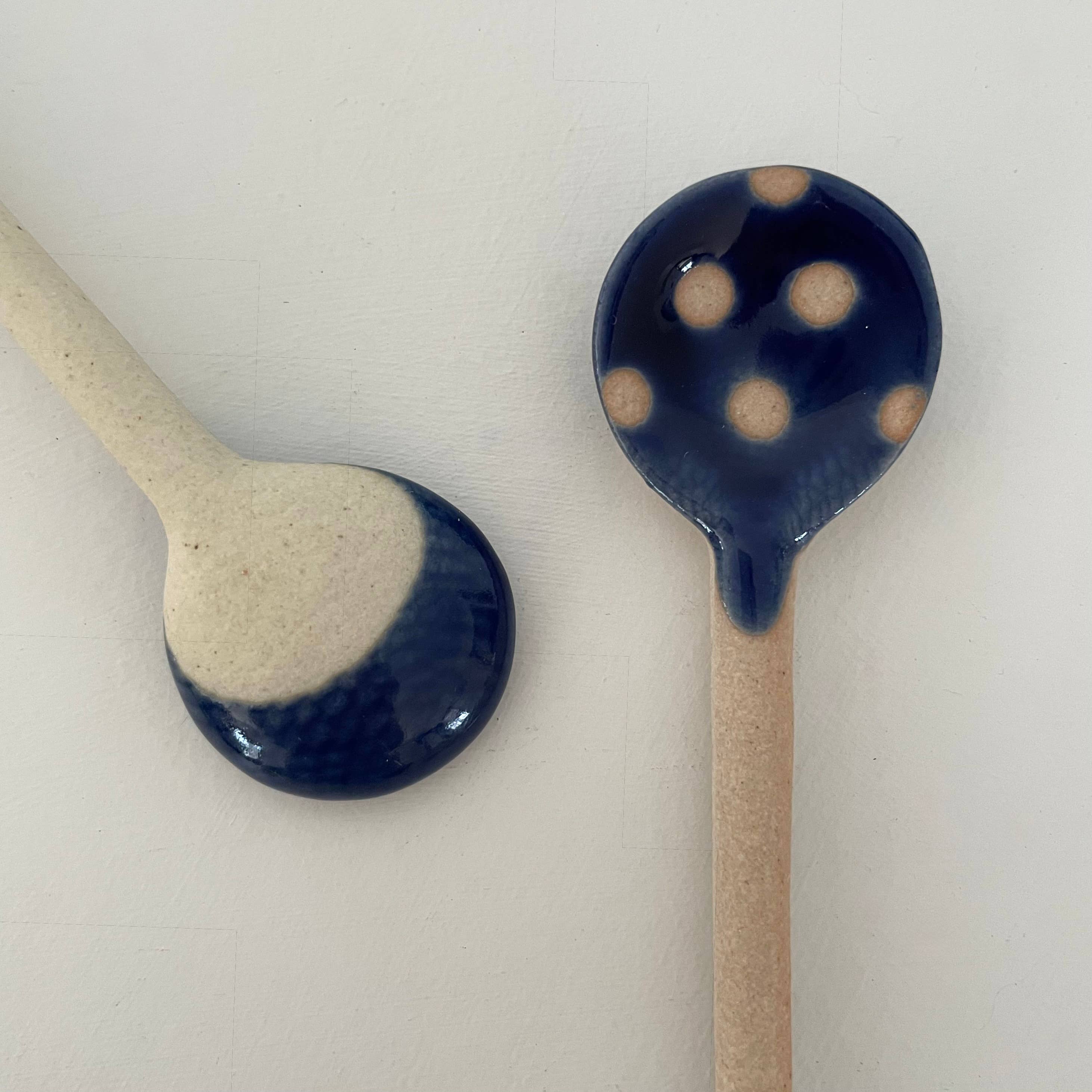 fort & field - Wholesale Table Spoon (Cutlery) - Polka dot small handmade Japanese pottery coffee tea spoon3