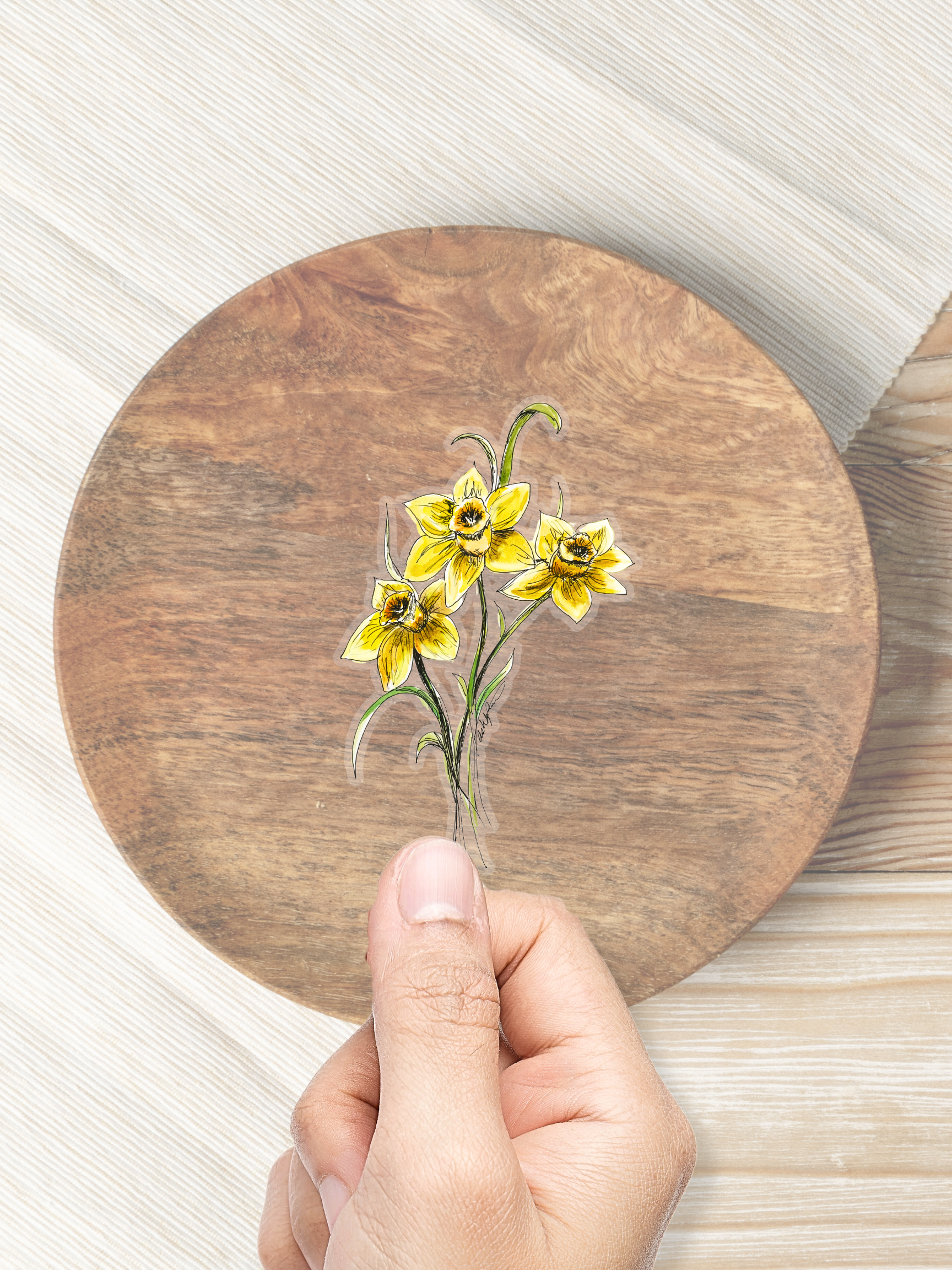 Locksley Workshop - Wholesale Sticker - Daffodil Sticker0