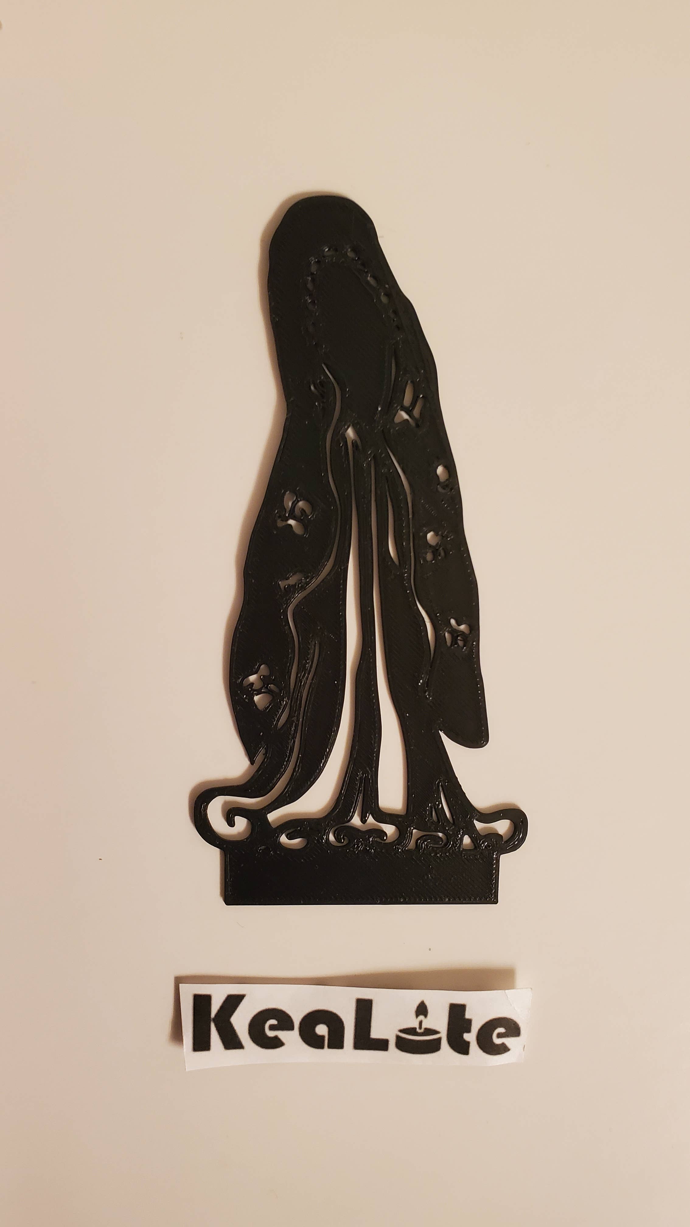 KeaLite - Wholesale Decorative Tabletop Object - KeaLite La Llorona Shadow Caster and KeaLite Stand  4