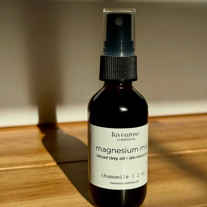 Brume de Magnésium Infusée à la Camomille - Vaporisateur de 60 ml pour la vente par FavenRose Creations