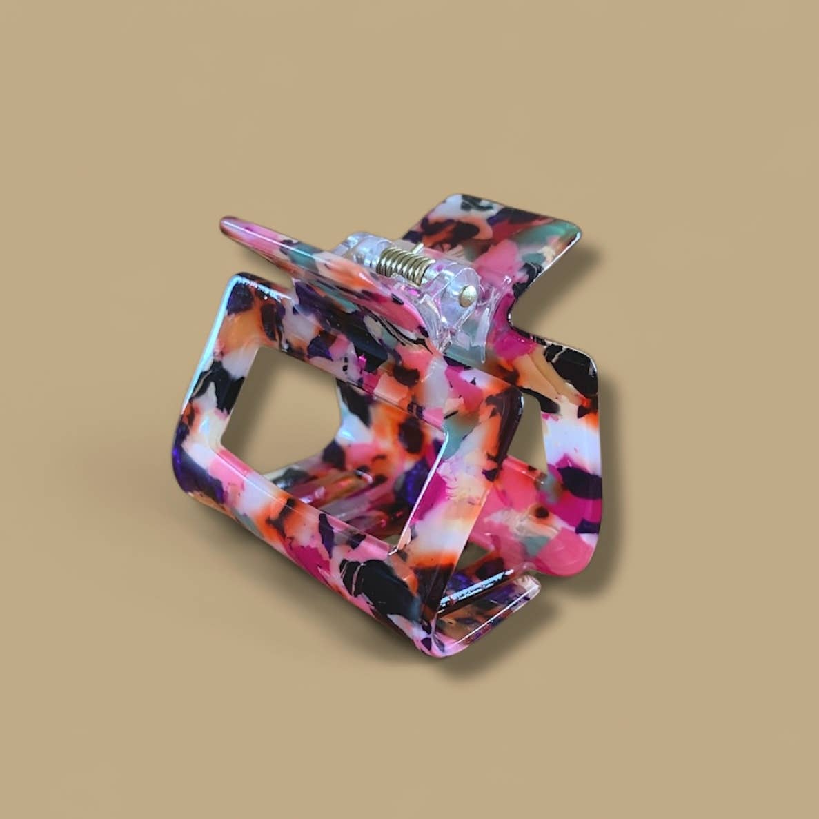 agathe & cocö - Wholesale Hair Clip - Women's - Large Crocodile Clip - Harlequin1