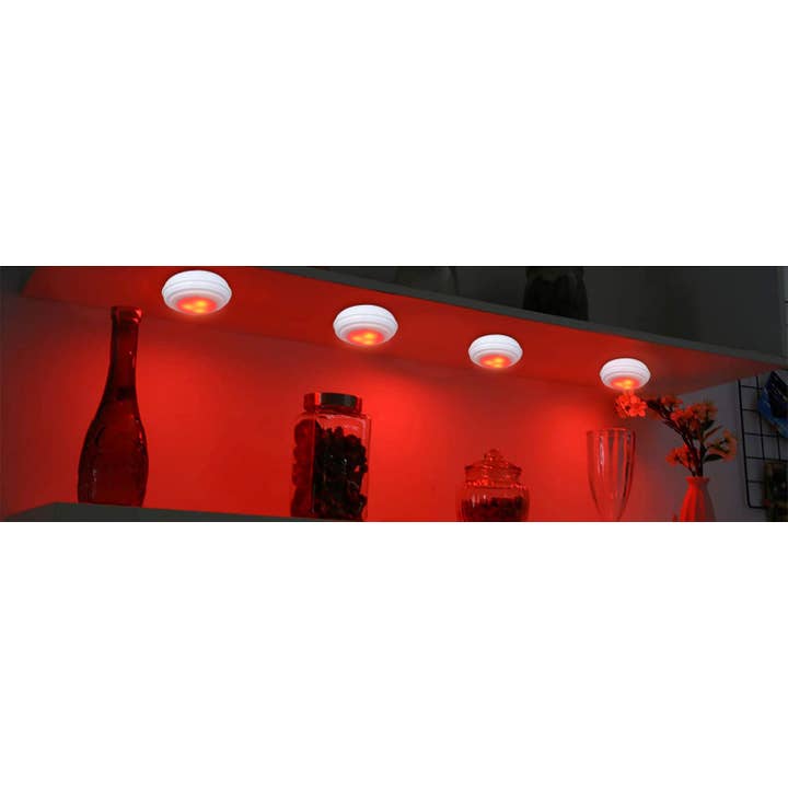 Gabba Goods - Wholesale Accent/Desk Lamp - LED Color Changing Puck Lights (With Remote)