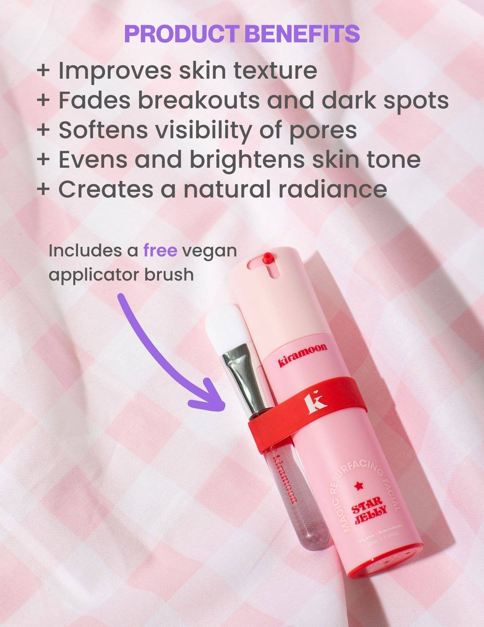 Kiramoon - Wholesale Skincare Face Mask - Star Jelly 10% AHA Resurfacing Facial Mask5