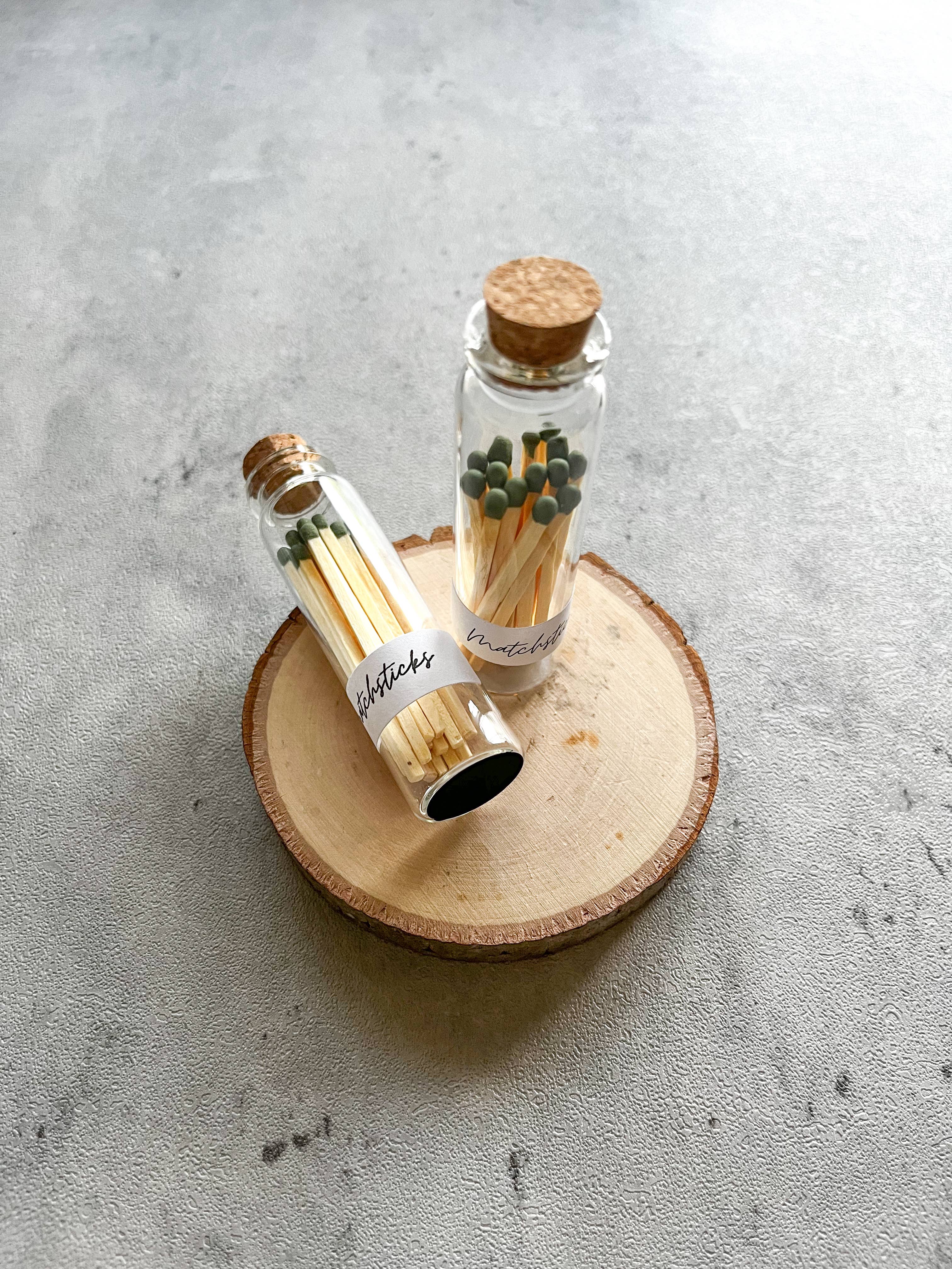 Alder and Loam - Wholesale Matches - Matchstick Jars, Strike On Bottle