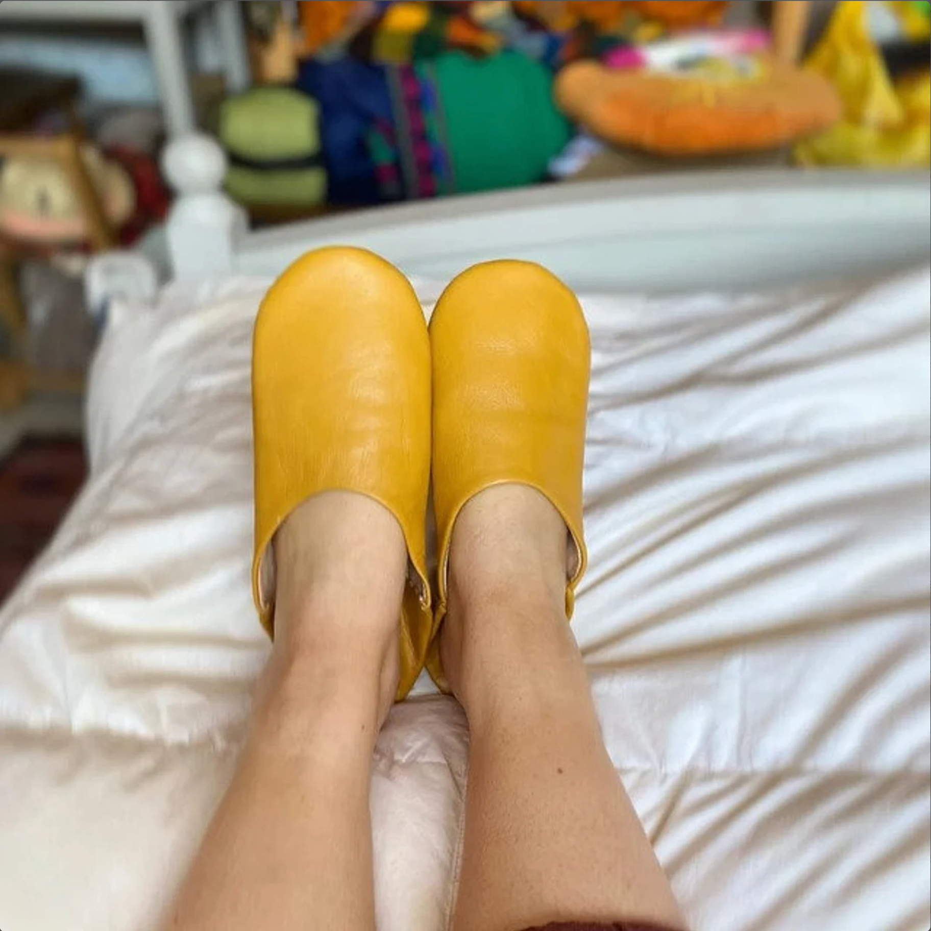 ProHandmadeDesign - Vente Chaussons – femme - Babouches artisanales marocaines en cuir unisexes6