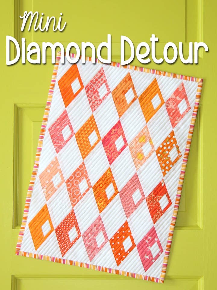 Motif de couette Mini Diamond Detour pour la vente par Sassafras Lane Designs