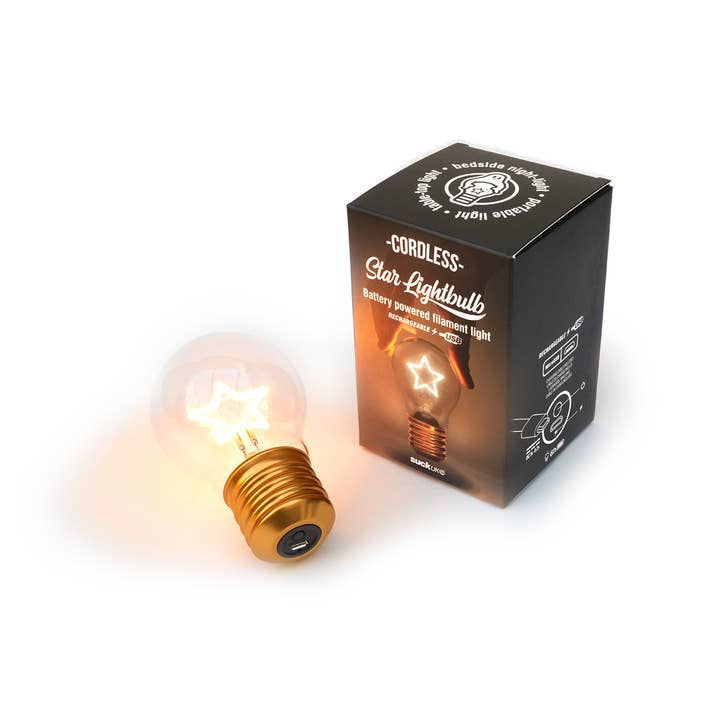 Until Pty Ltd - Wholesale Accent/desk lamp - Suck UK Cordless Lightbulb Star LED Light