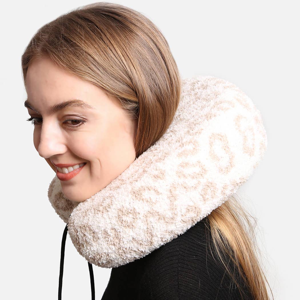 Fashion City - Wholesale Travel Pillow - Soft Leopard Print Travel Neck Pillow2
