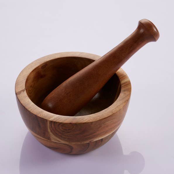 Akazienholz - Mörser und Stößel für den Großhandel von Rich Home Linens