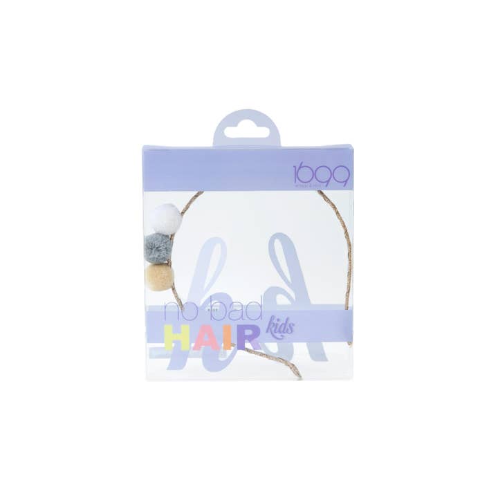 1699 - Wholesale Fashion Headband - Kids - Small Pom-Pom Headband No Bad Hair Kids1