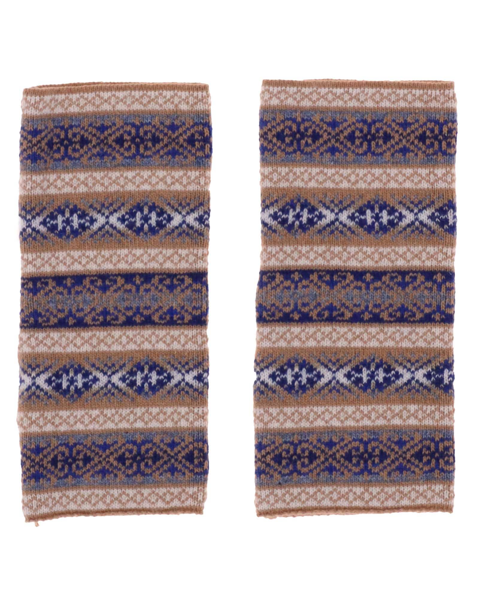 Cadenza Italy Ltd – wholesale Hand warmer – Cashmere Blend Fairisle Wrist Warmers0