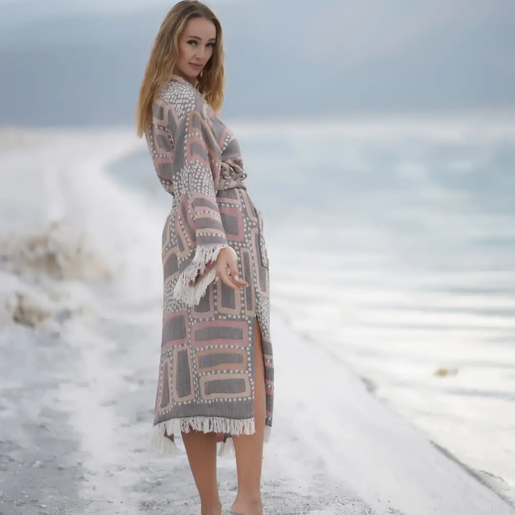 Bagno Milano - Vente Peignoir – femme - Collection de peignoirs et ponchos en peshtemal bio Bagno Milano36