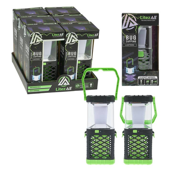 LitezAll - Wholesale Lantern - LitezAll Rechargeable Bug Zapping Lantern